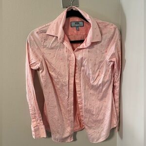 Hawes & Curtis, pink shirt. US 8. Semi Fitted